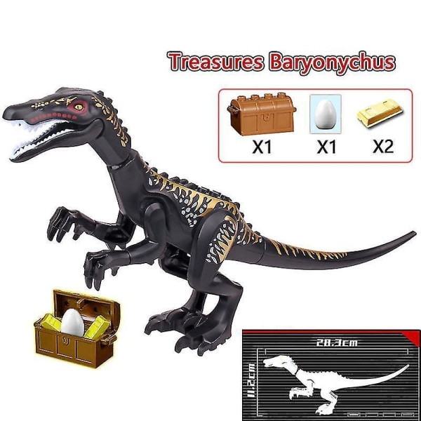 2023 Moc Big Jurassic Dinosaur World Spinosaurus Ankylosaurus Dino Building Block Model Diy Bricks Educational Toys Gifts L12