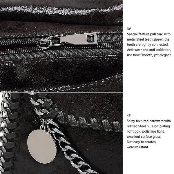 Black Simple Casual Women's Pu Leather Shoulder Bag