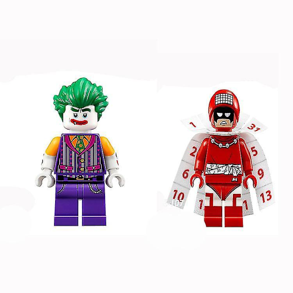 Clown Batman Calendar Man Robin Superhero Minifigures Building Blocks Assembled Educational Toys8pcs