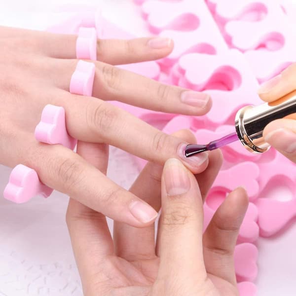 50pcs Toe Separators Sponge Finger Divider Spacer Soft Foam Sponge Nail Art Manicure Pedicure Tools