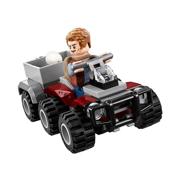 The Dinosaur World Blue's Helicopter Pursuit With Action Figures Bricks Toys Building Blocks Sets Toys Gifts For Children