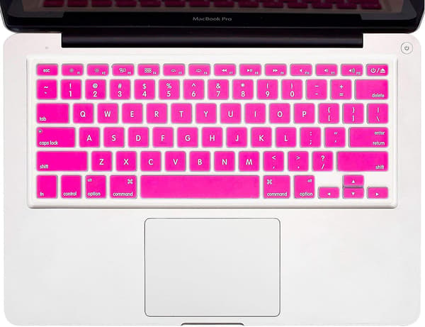 Macbook Keyboard Cover Compatible With Older Version Macbook Pro 13, 15, 17 Inch Pink