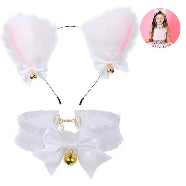 Kissa Kettu Tekoturkis Korvat Panta Hiusvanne Halloween Cosplay Style 2