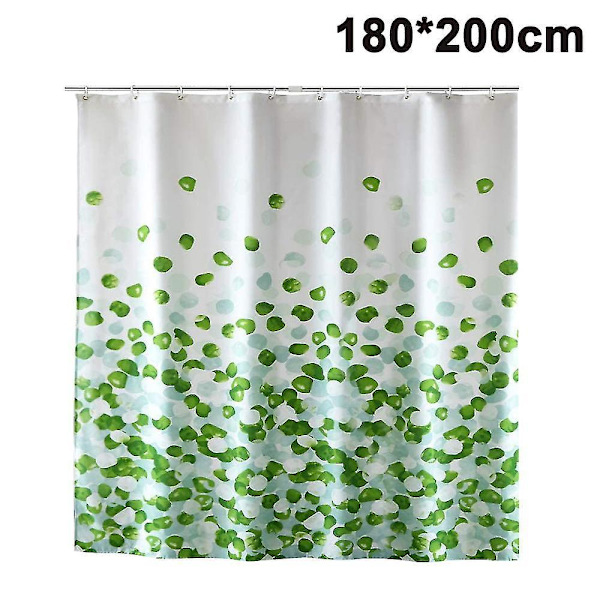 Waterproof Antimold Shower Curtain . With 12 Shower Curtain Rings
