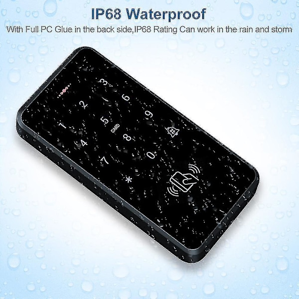 Ip68 Rfid Card Door Access Controller With Wiegand Backlight Keypad