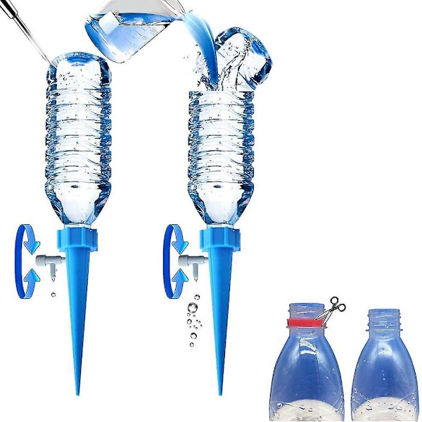 12 Pack Plant Automatic Watering Device,self Spikes System With Slow Release Control Valve,dripper