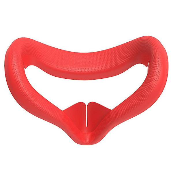 Silicone Helmet Eye Cover Front Face Pad For Oculus Quest 2 Vr Headset Red