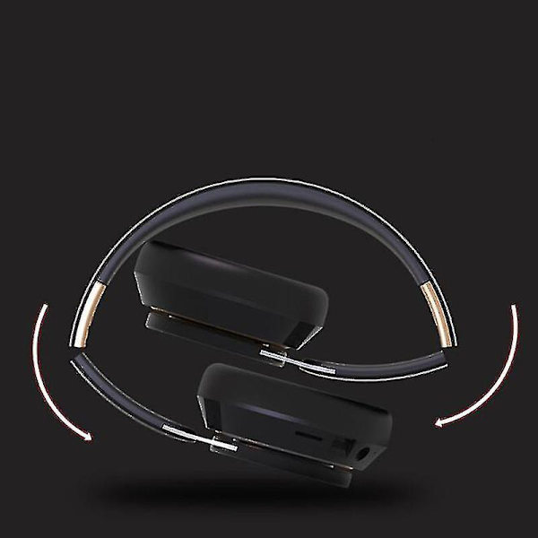 Headphones Wireless Bluetooth Headphones Over Ear Headset Stere BLACK
