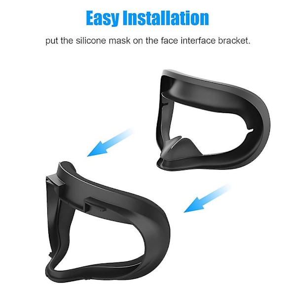 Silikon Hjelm Øyedeksel Front Ansiktspute For Oculus Quest 2 Vr Headset Red