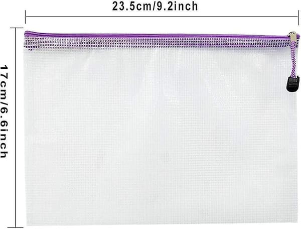 Plastic Wallets - 24 Pcs Plastic Folders Document Wallets A5 Ziplock Bags Plastic Pockets  Gift