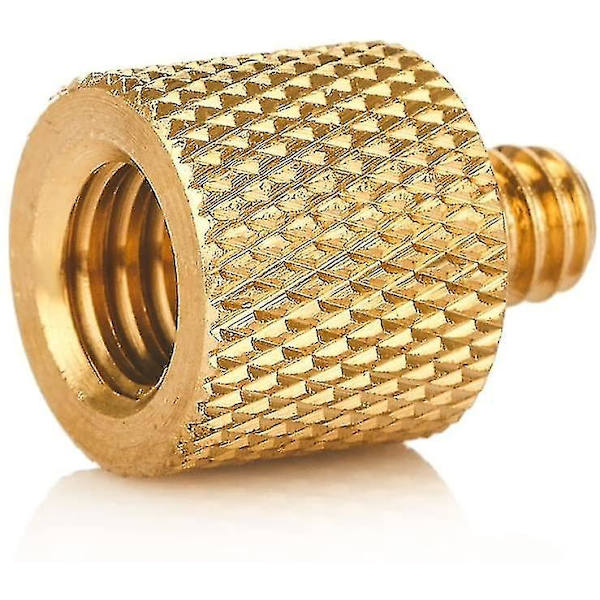 1/4 Female To 3/8 Male Thread Reducer Brass Screw Adapter Kit With 3/8 Female To 1/4 Male Screw Brass Converter For Camera Tripod Flash Mount