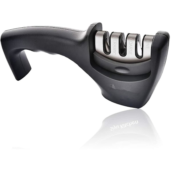 Knife Sharpener, Kitchen Knife Sharpener With Grade 3 Diamond Coating
