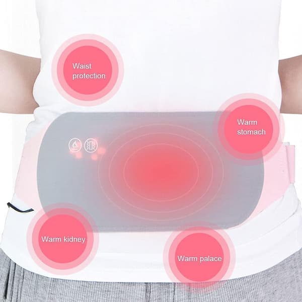 Heating Pad With 3 Level Menstrual For Back Or Belly Pain Relief,grey