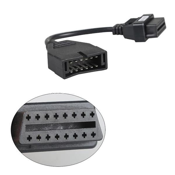 Connector For Gm Obd 12 Pin Obd1 To 16 Pin Obd2 Convertor Adapter Cable Diagnostic Scanner Auto Diagnostic Connector Adapter