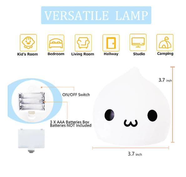 Kids LED Night Light Lamp Touch Sensor Room Decor
