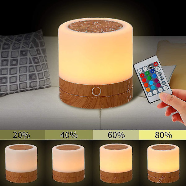 Mini Led Night Light, Colorful Bedside Lamp, Touch Night Light, Rechargeable Table Lamp With Light