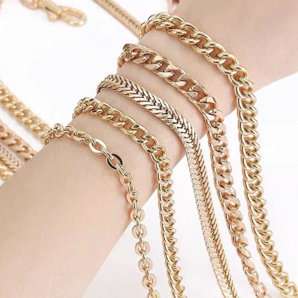 60cm/120cm Handbag Metal Chains Shoulder Bag Strap Diy Purse Chain Detachable Replacement Purse Chain Strap For Crossbod 4-120