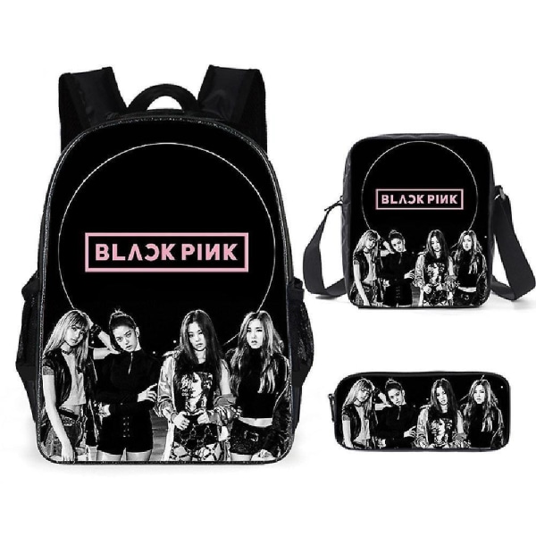 Black Pink Boy's And Girl's Backpacks Student School Bags Travel Bags Computer Bags