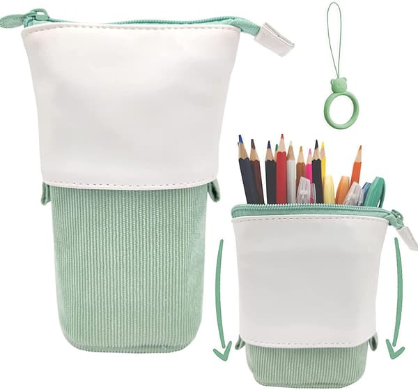 Pop Up Pencil Case Stand Up Pen Holder Portable Storage