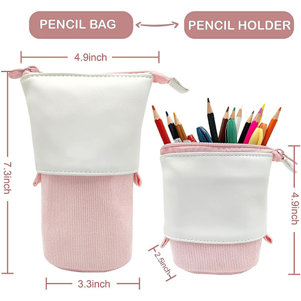 Pop Up Pencil Case Stand Up Pen Holder Portable Storage