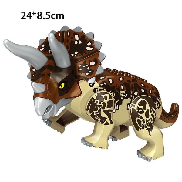 Jurassic Dinosaur World Series Building Blocks Triceratops  Big Figures|blocks triceratops