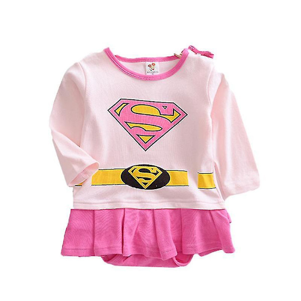 Baby Superhelt Romper Jumpsuit Kostyme Antrekk for Gutter og Jenter Superman B 3-6 Months