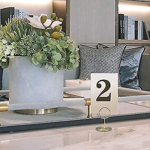 20pcs Mini Place Card Holders, Cute Table Number Holders, Small Size T Gold