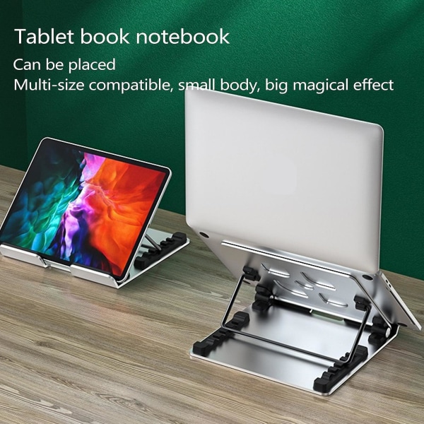 Laptop Holder Adjustable Height Lifting Aluminum Folding Stand For Tablet Desktop Notebook Cooling Stand For 8-18 Inches