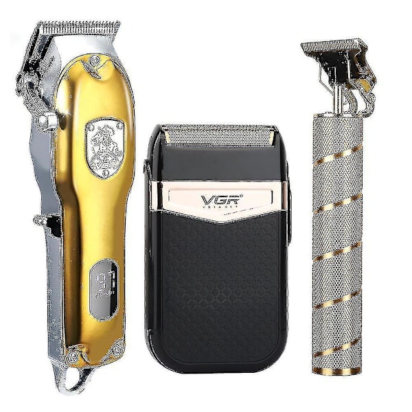 2022 Hårklipper Sett Elektrisk Hårtrimmer Trådløs Barbermaskin Trimmer 0mm Menn Barberer Hårklippemaskin For Menn Style 4