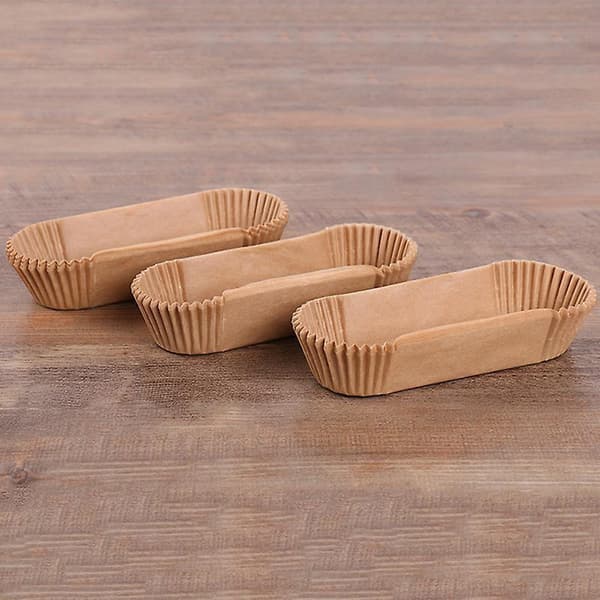 50pcs Baking Paper Liners Straight Loaf Tin Baking Parchment Paper Liners Loaf White
