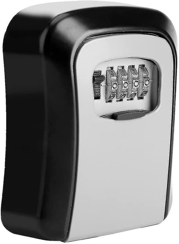 Key Lock Box 4 Digit Combination Wall Mount Key Safe Security Storage Box For Sharing Keys Securely Indoor And Outdoor