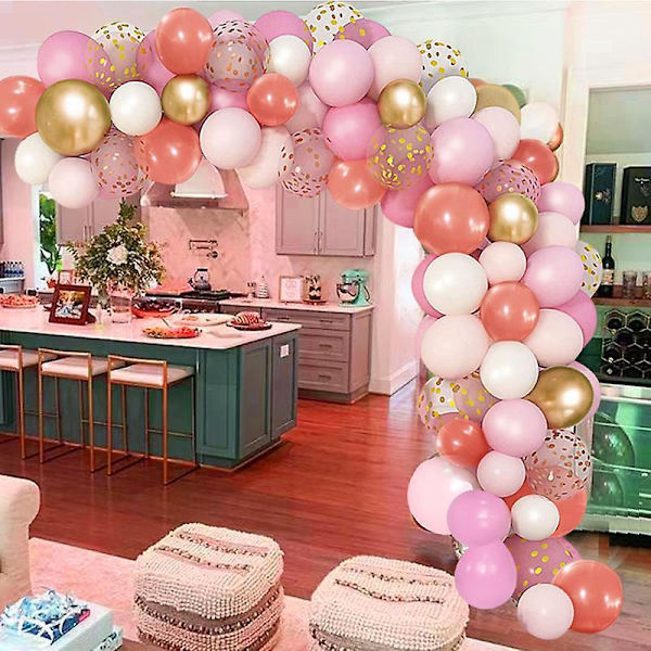 Balloon Garland Set Arches Pink Latex Sequin Balloon Party Decorations