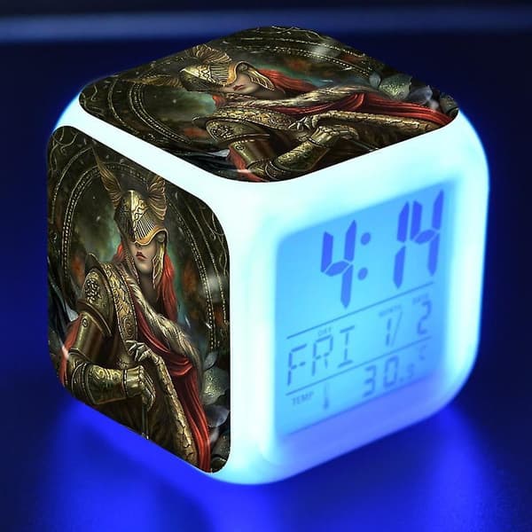Antikk Ring, Eldre Ring, Eldon Ring LED Lysende Vekkerklokke-stil 6