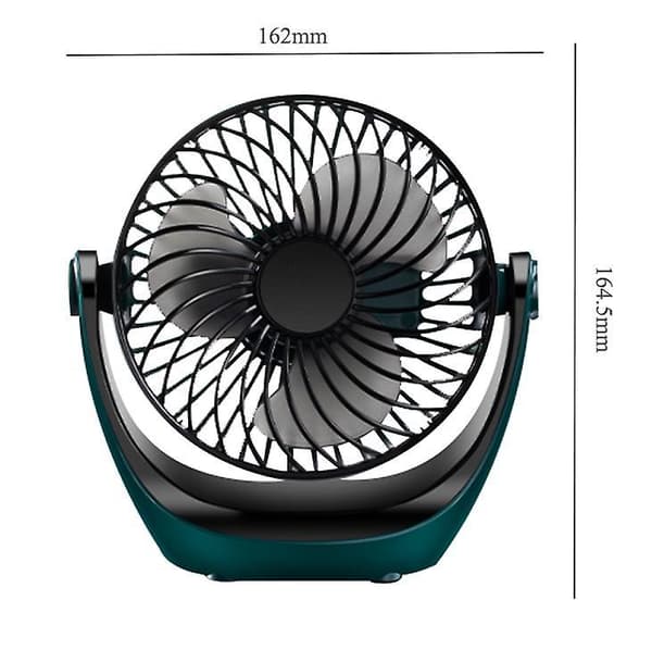 Usb Quiet Oscillating Personal Air Circulating Fan, Tabletop Small Fan gray