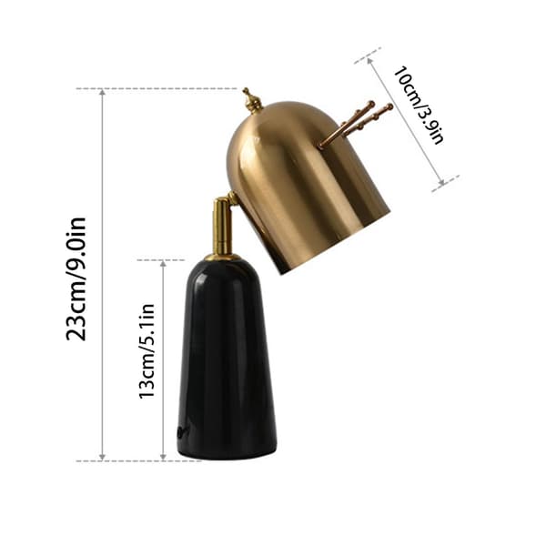 Sort Marmor Top Lamper Boligindretning Justerbart Lys Timer Sød Hjortegevir Aromaterapi Smeltende Voks Lampe TL Plug