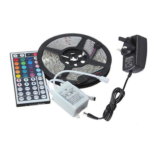 15m Rgb 3528 Led Strip Lights Colour Changing With Ir Remote Power Supply 10M