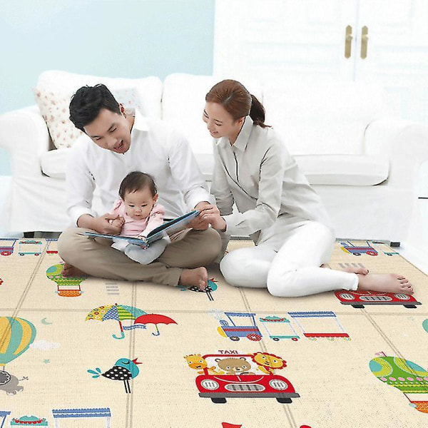 Baby Crawling Mat Waterproof Thick Nursery Rug Large Rectangular Kids Carpet 180x100x1cmB