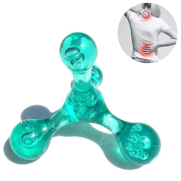 Trigger Point Massage Mini Massager 4 Head Massage Tool Body Massager Green