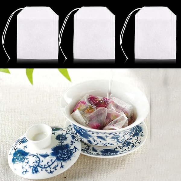 Non-woven Fabrics Empty Tea Bag With String Heal Filter Paper,100pcs