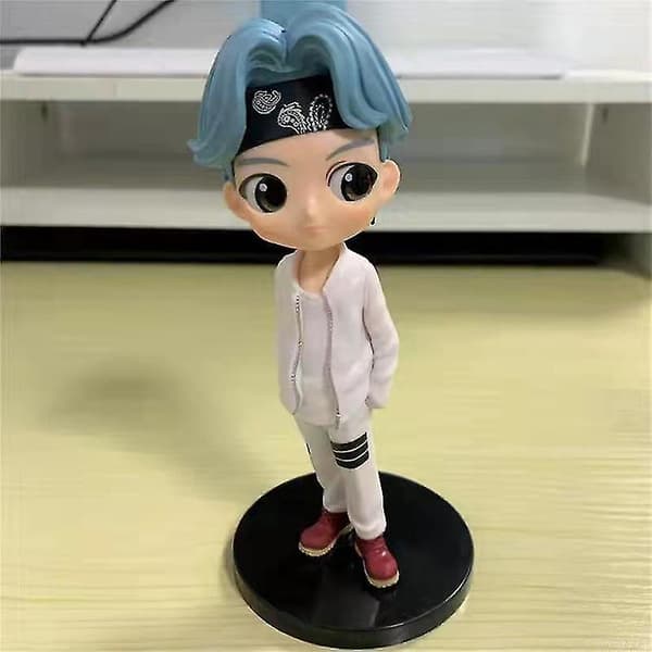 Anime Bts Serie Figur Bedårende Pvc Model Samling Action Figur Legetøj Til SUGA