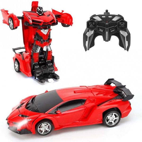 Transform Car Robot Remote Control Car red