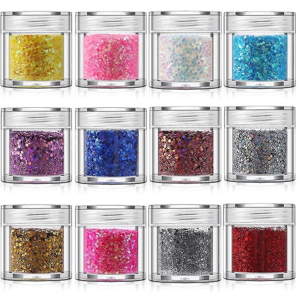 Glitterjauhepaljetit limalle, taideaskarteluun