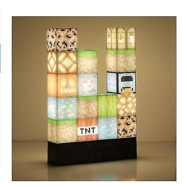 Building Block Desk Lamp Diy Stitching Table Lamp Toys Usb Charge
