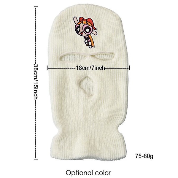 Neon Maski Talvisuoja 10 Väriä Halloween Hattu Juhliin Moottoripyöräilyyn Pyöräilyyn Hiihtoon Beige-K