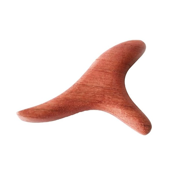 Træ Gua Sha Værktøj Skraber Terapi Massagebræt Lymfedrænage Værktøjer Pear Tree Triangular Peacock