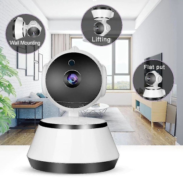 Mini IP-kamera Wifi Trådløst Sikkerhetsovervåkingskamera Nattsyn IR-kameraer
