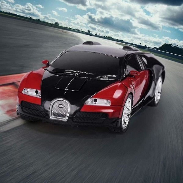 Remote Control Transform Car Robot Toy red