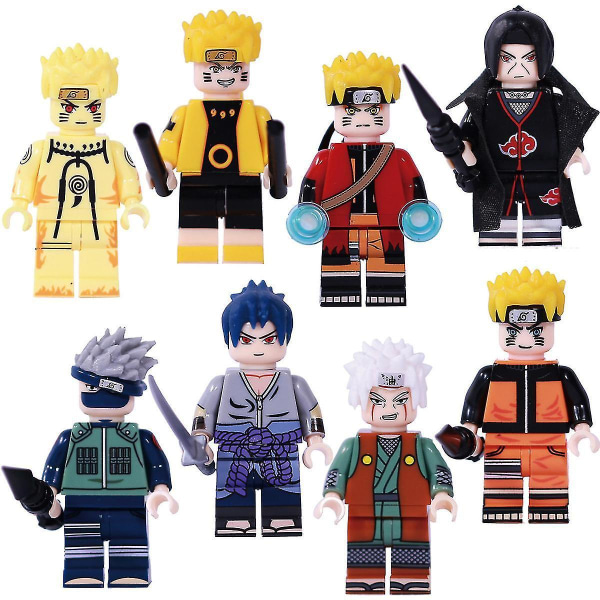 8 Pack Ninja Mini Figures Set Kids Toys Action Figure Anime Heroes Mini Figure Birthday Party Gifts For Adults And Children Boys Girls