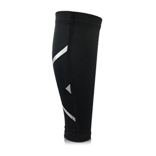Sport Compression Calf Sleeves Leg Sock Runners Shin Splint Varicose Vein Calfs Pain Relief Guards Running Black L