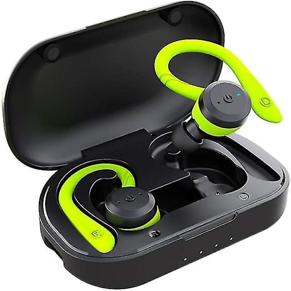 20 tunnin toistoaika Uimiseen Vedenpitävät Bluetooth-kuulokkeet Kaksinkertaiset Urheilu Langattomat Kuulokkeet Tws Ipx7 Stereokuulokkeet green
